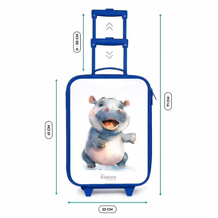 Baby nijlpaard Kinderkoffer - Blauw klein -productfoto_formaten