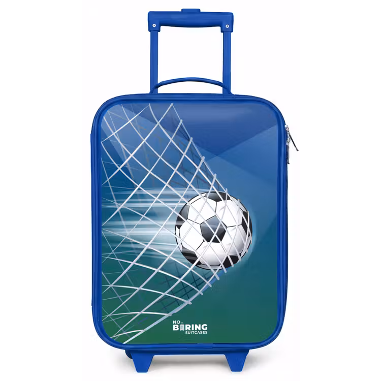 Bal in het goal Kinderkoffer - Blauw klein -zz3dotto
