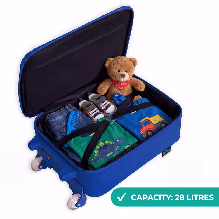 Ballerina Cappuccina Kinderkoffer - Blauw klein -binnenkant_EN