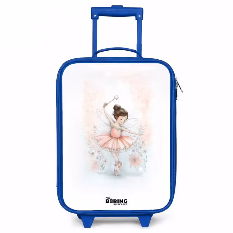 Ballerina - Elf - Fee Kinderkoffer - Blauw klein -3d