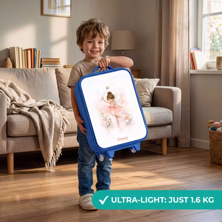 Ballerina fee in roze Kinderkoffer - Blauw klein -sfeer2_EN