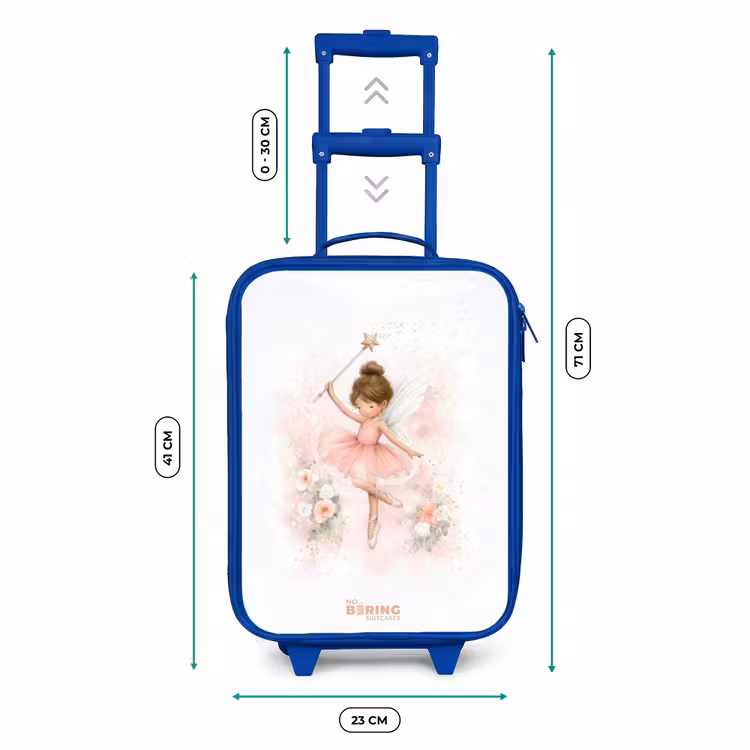 Ballerina fee in roze Kinderkoffer - Blauw klein -productfoto_formaten