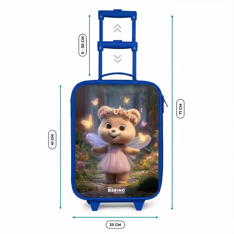 Beer - Vlinders - Bos - Fairy Kinderkoffer - Blauw klein -productfoto_formaten