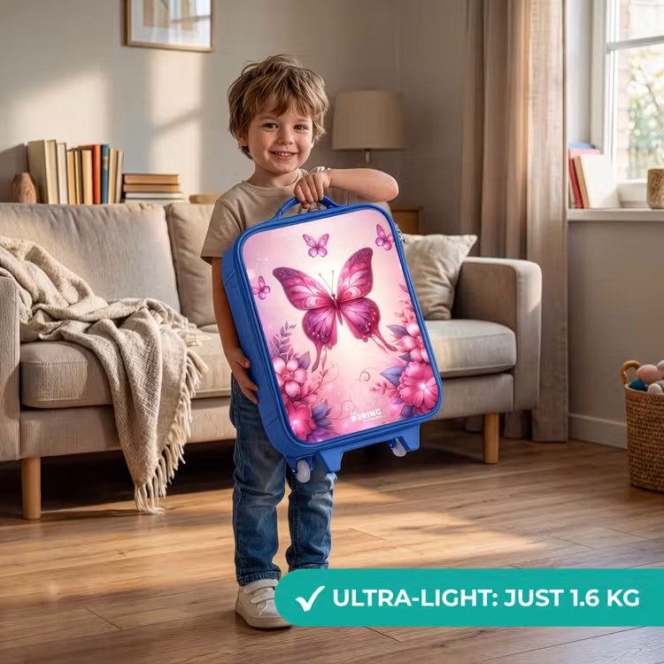Vlindervallei Kinderkoffer - Blauw klein -sfeer2_EN