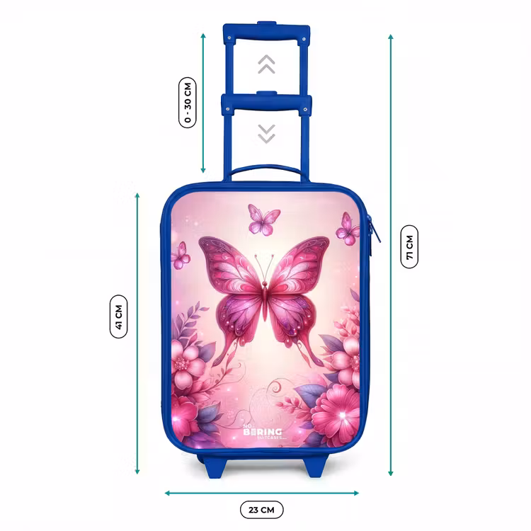 Vlindervallei Kinderkoffer - Blauw klein -productfoto_formaten