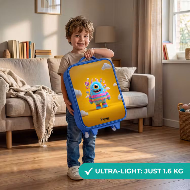 Snoep - Monster - Regenboog Kinderkoffer - Blauw klein -sfeer2_EN