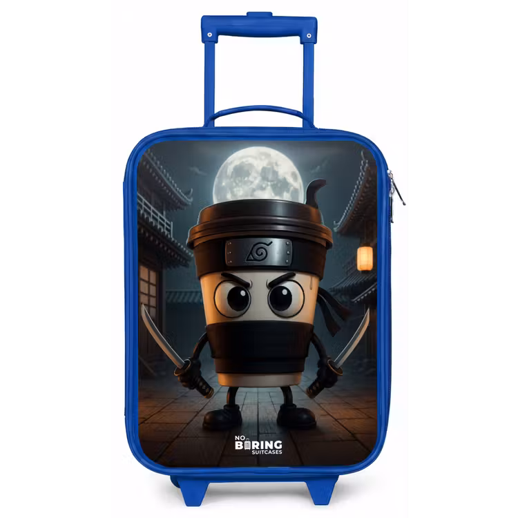 Capuchino Assassino Kinderkoffer - Blauw klein -zz3dotto