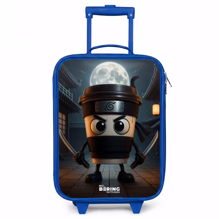 Capuchino Assassino Kinderkoffer - Blauw klein -3d