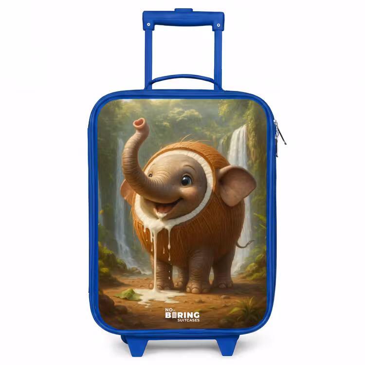Coconote Elephante Kinderkoffer - Blauw klein -3d