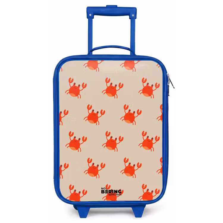 Krabbenkwestie Kinderkoffer - Blauw klein -zz3dotto