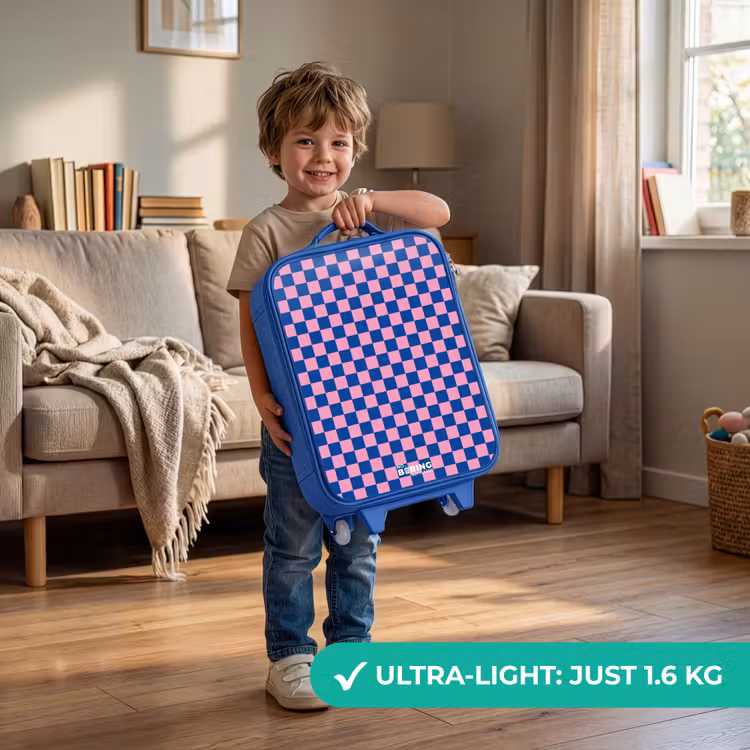 Blokjes - Blauw - Roze Kinderkoffer - Blauw klein -sfeer2_EN