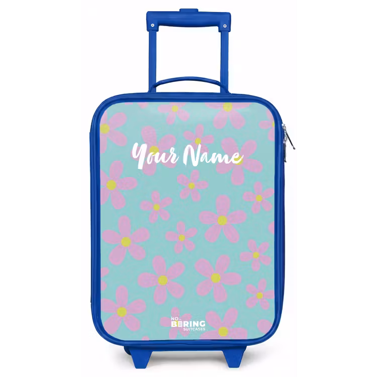 Madeliefjesmania mint Kinderkoffer - Blauw klein -zz3dotto