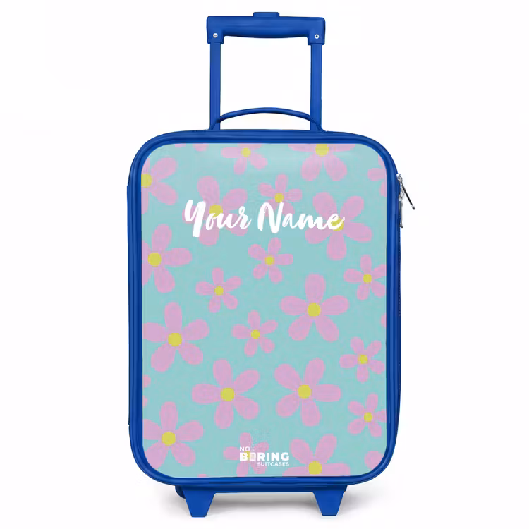 Madeliefjesmania mint Kinderkoffer - Blauw klein -3d