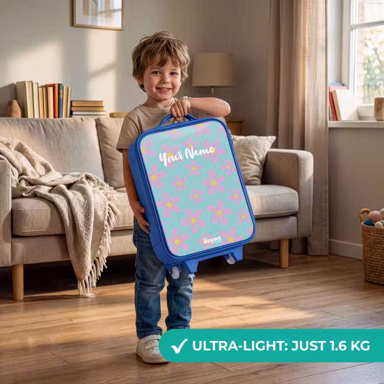 Madeliefjesmania mint Kinderkoffer - Blauw klein -sfeer2_EN