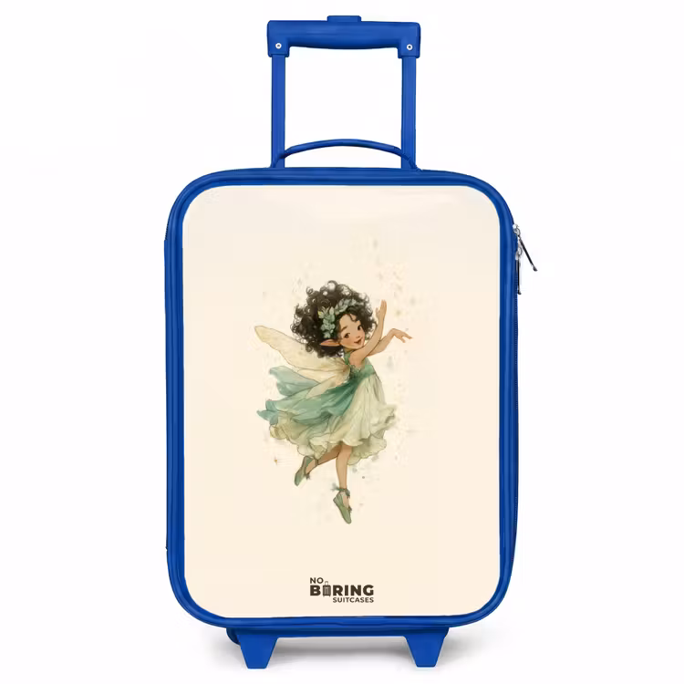 Dansende bosfee Kinderkoffer - Blauw klein -3d