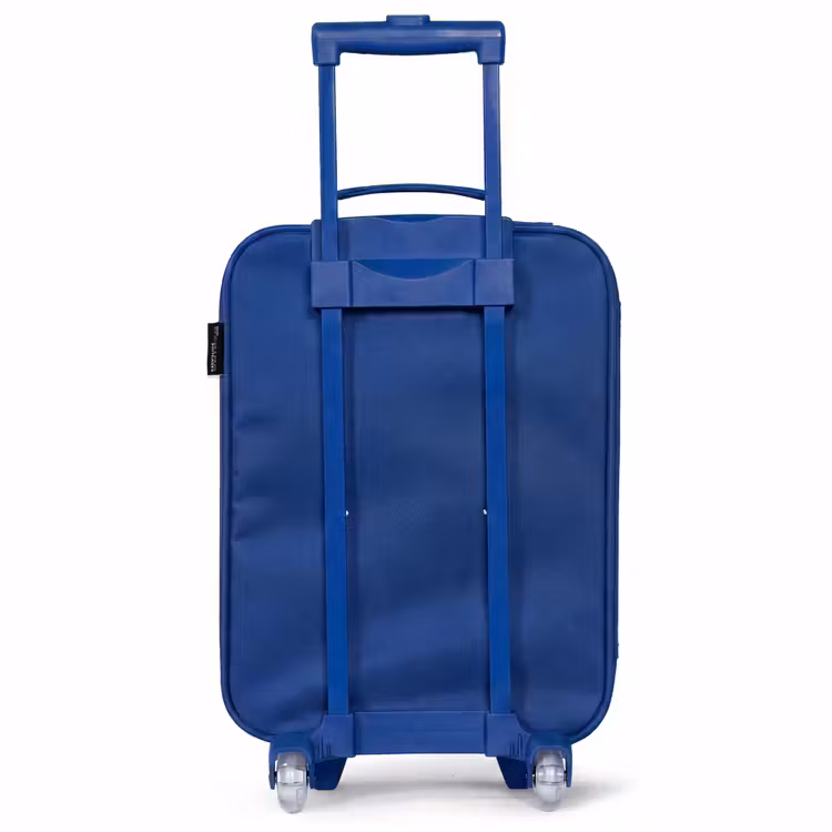 Dino - Voetbal - Oranje Kinderkoffer - Blauw klein -achterkant