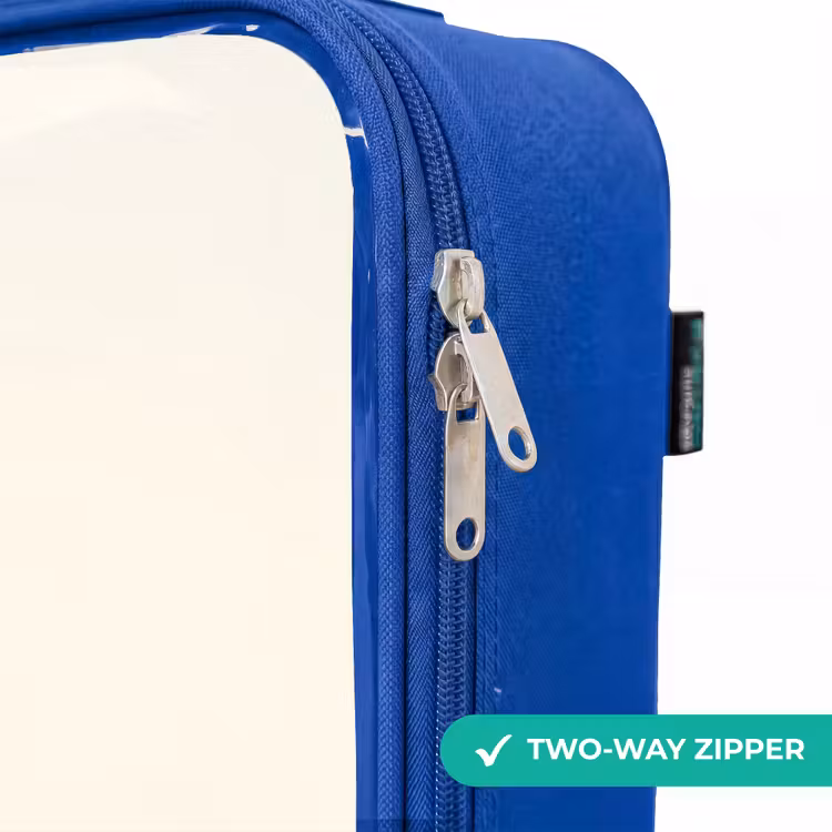 Kiepwagen - Getekend - Geel Kinderkoffer - Blauw klein -rits_EN