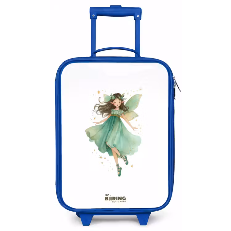 Zwevende groene elf Kinderkoffer - Blauw klein -zz3dotto