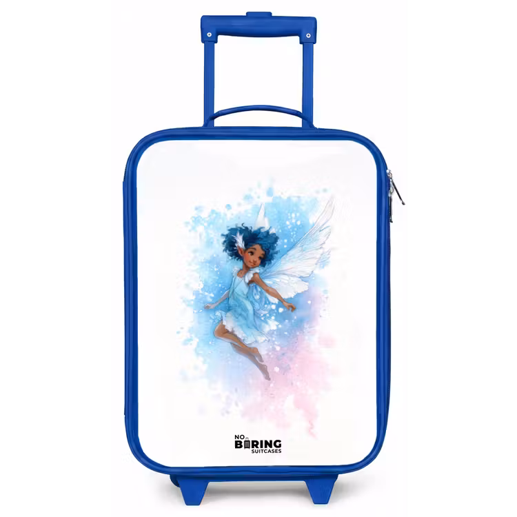 Vliegende fee in blauwe tinten Kinderkoffer - Blauw klein -zz3dotto