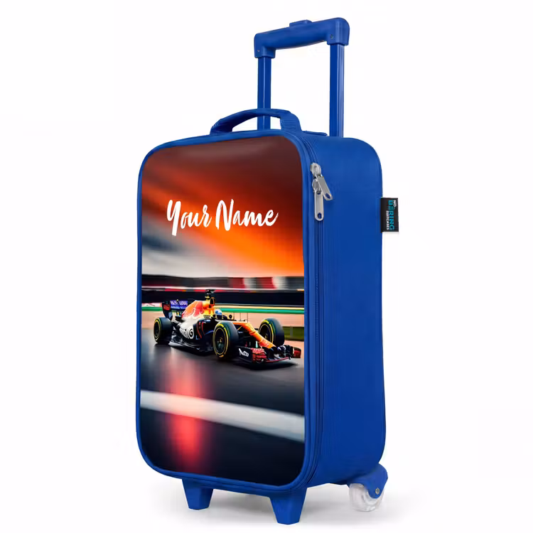 Furious F1 Kinderkoffer - Blauw klein -productfoto_schuin