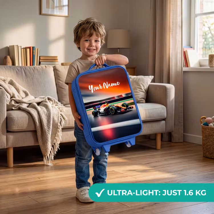 Furious F1 Kinderkoffer - Blauw klein -sfeer2_EN