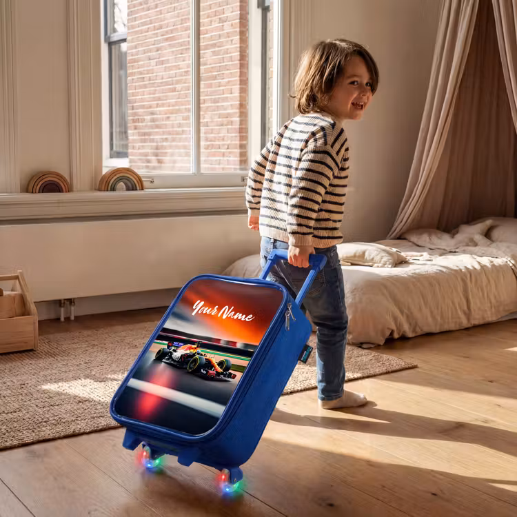 Furious F1 Kinderkoffer - Blauw klein -sfeer1