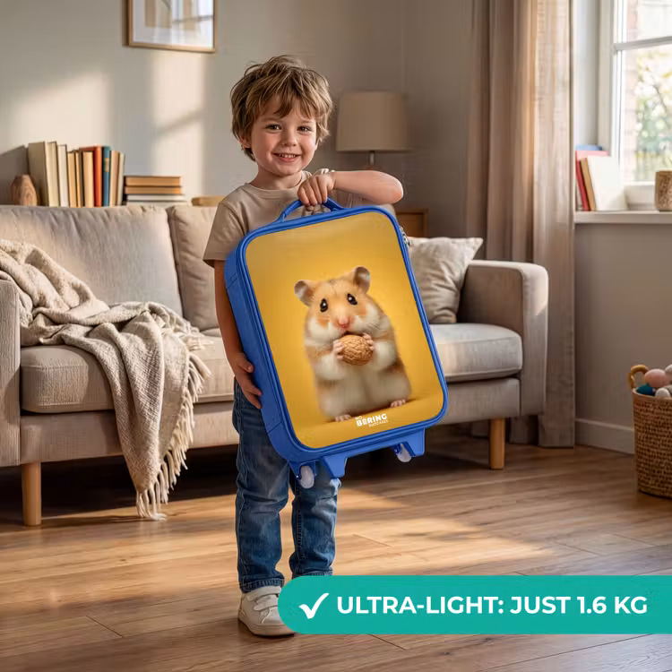 Hamster - Walnoot - Dier Kinderkoffer - Blauw klein -sfeer2_EN