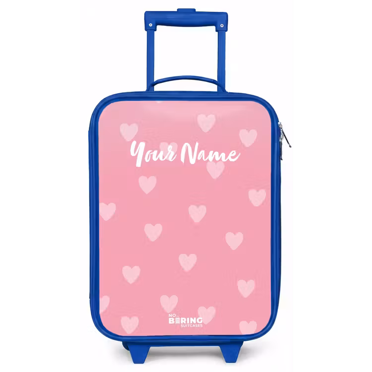 Hartjesritme Kinderkoffer - Blauw klein -zz3dotto