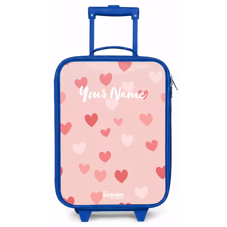 Hartjes Kinderkoffer - Blauw klein -zz3dotto