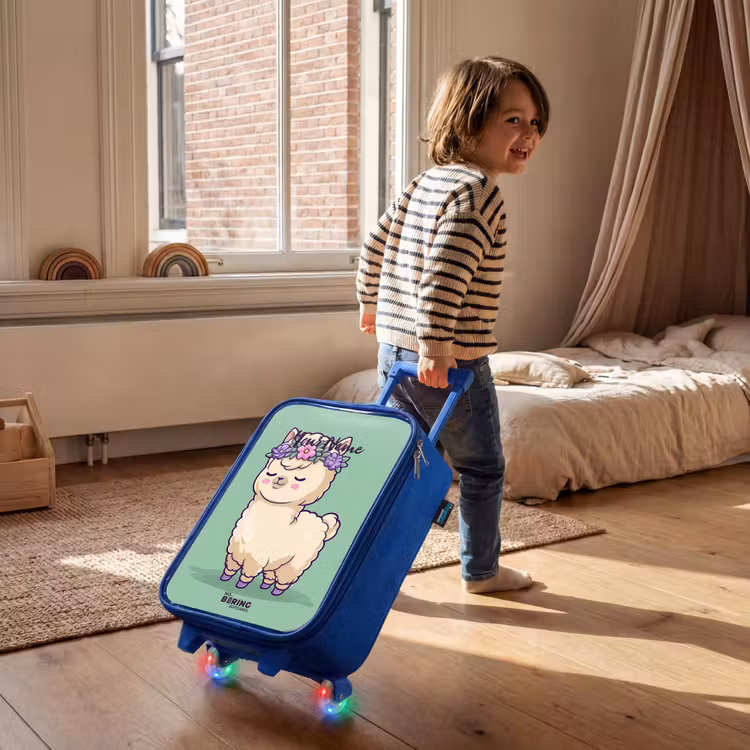 Kawai - Alpaca - Groen Kinderkoffer - Blauw klein -sfeer1