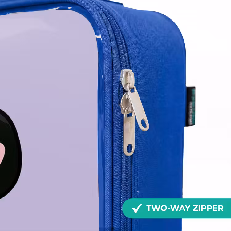 Kawai - Ballet - Panda Kinderkoffer - Blauw klein -rits_EN