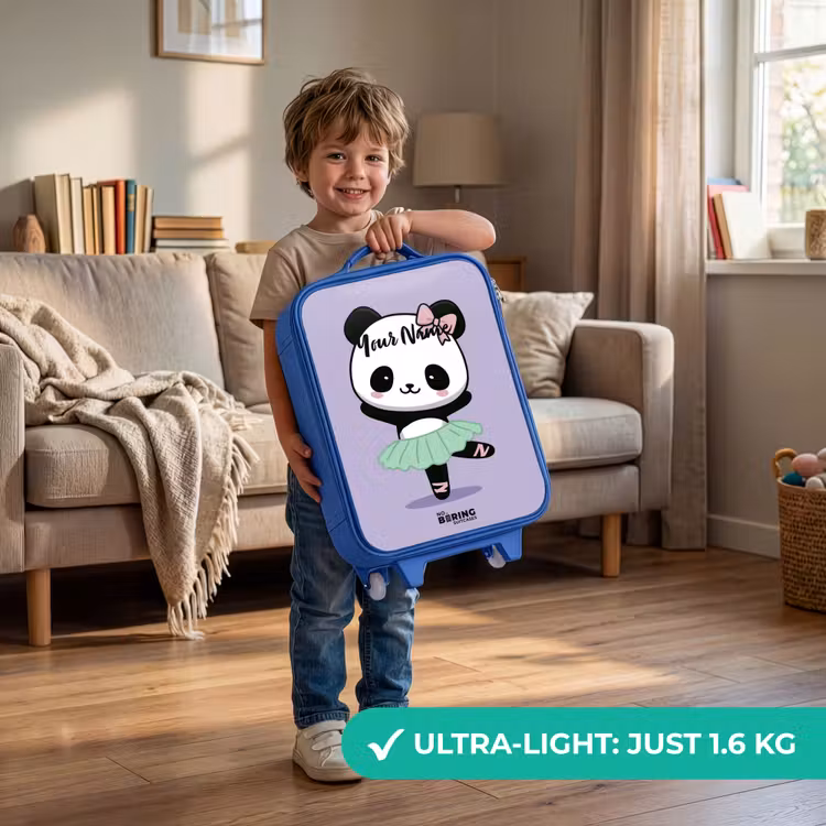 Kawai - Ballet - Panda Kinderkoffer - Blauw klein -sfeer2_EN