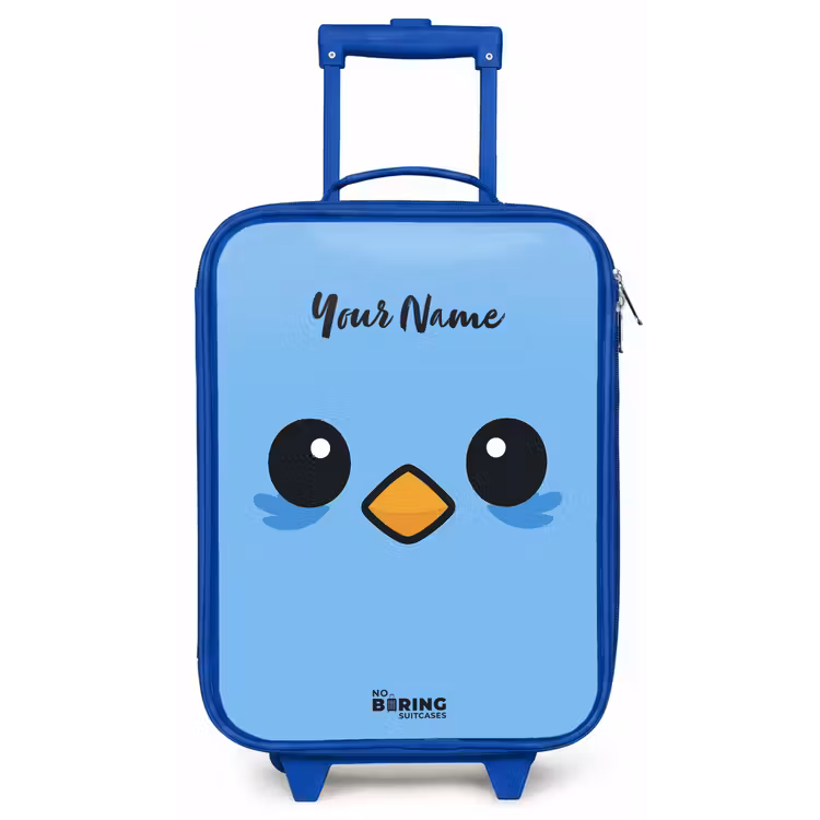 Kawai - Vogel - Blauw Kinderkoffer - Blauw klein -zz3dotto