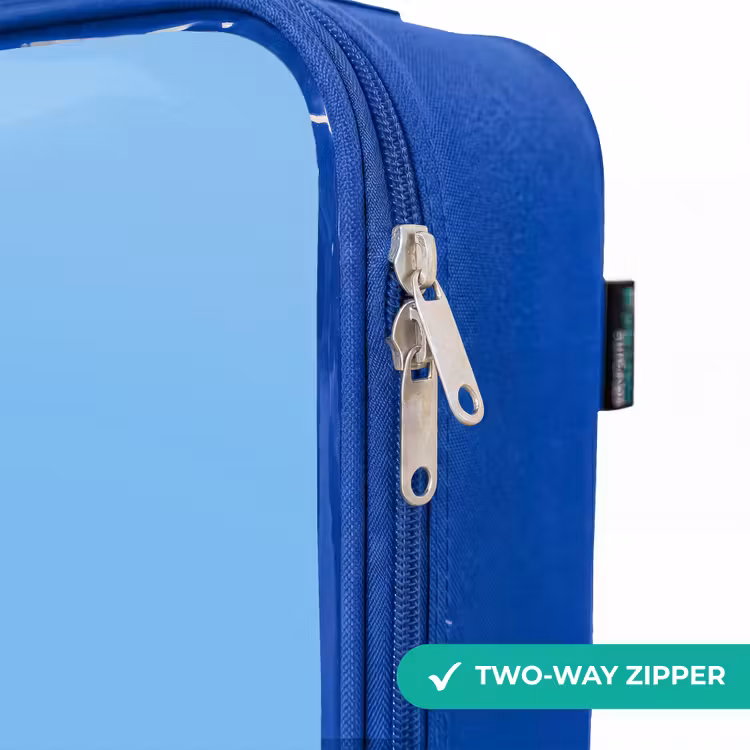Kawai - Vogel - Blauw Kinderkoffer - Blauw klein -rits_EN