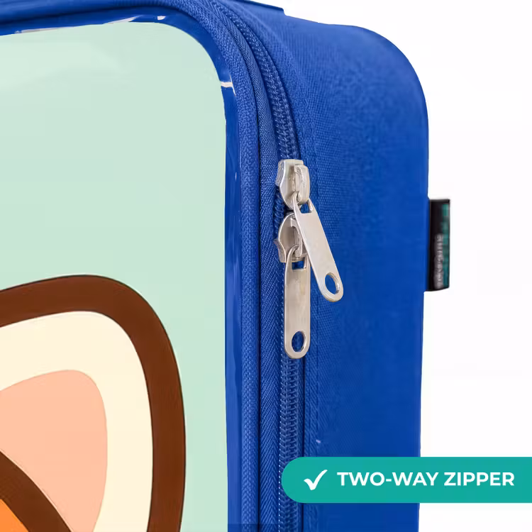 Kawai - Rode panda - Groen Kinderkoffer - Blauw klein -rits_EN