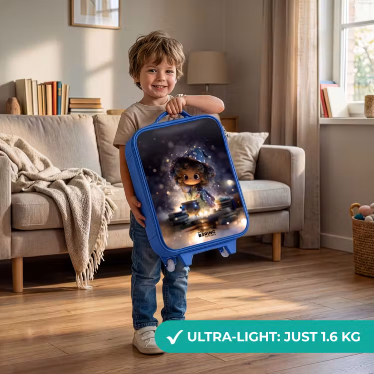 Magische Nacht vol Toverkunst Kinderkoffer - Blauw klein -sfeer2_EN