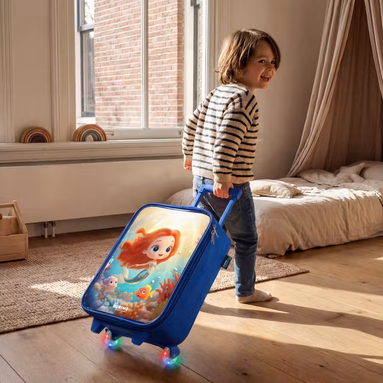 Zeemeermin - Vissen - Koraal Kinderkoffer - Blauw klein -sfeer1