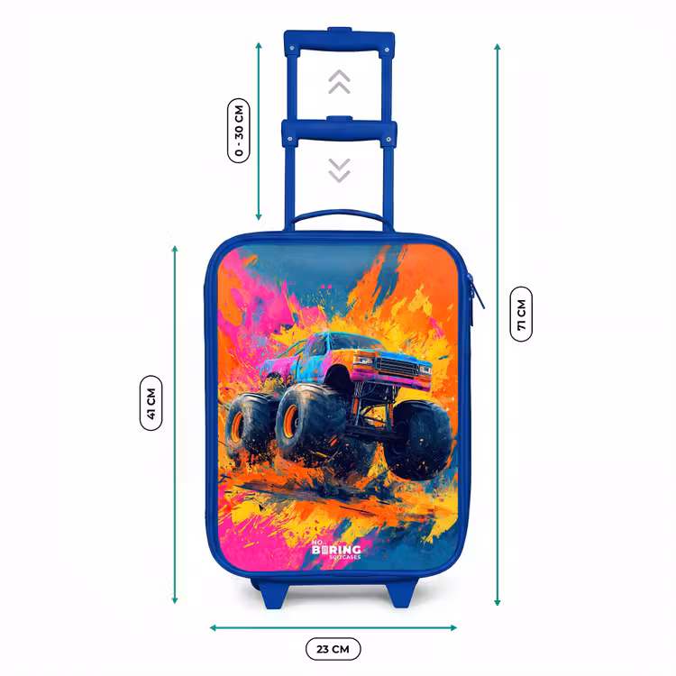 Monstertruck - Verfspatten - Kleurrijk - Explosie Kinderkoffer - Blauw klein -productfoto_formaten