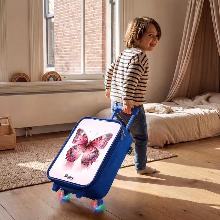 Mystieke monarch Kinderkoffer - Blauw klein -sfeer1