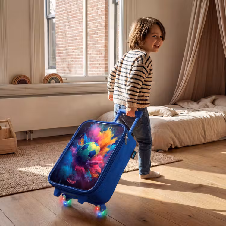 Neon - Bal - Kleurrijk Kinderkoffer - Blauw klein -sfeer1