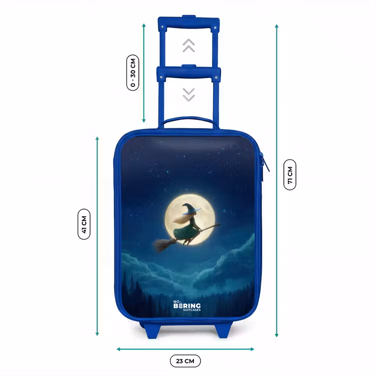 Nachtelijke Vlucht over het Woud Kinderkoffer - Blauw klein -productfoto_formaten