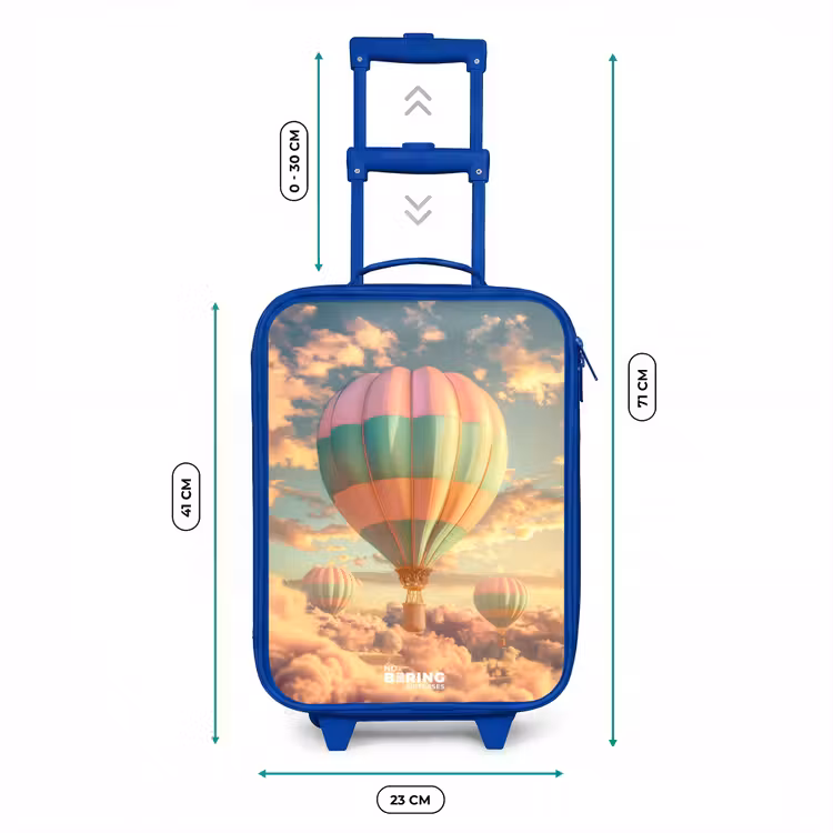 Pastel skyliner Kinderkoffer - Blauw klein -productfoto_formaten