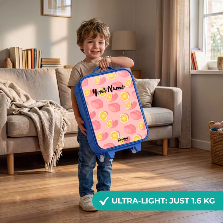 Pink limoncello Kinderkoffer - Blauw klein -sfeer2_EN