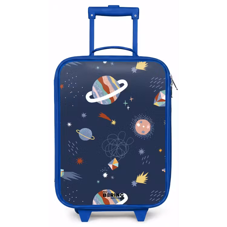 Planeten in de hemel Kinderkoffer - Blauw klein -zz3dotto