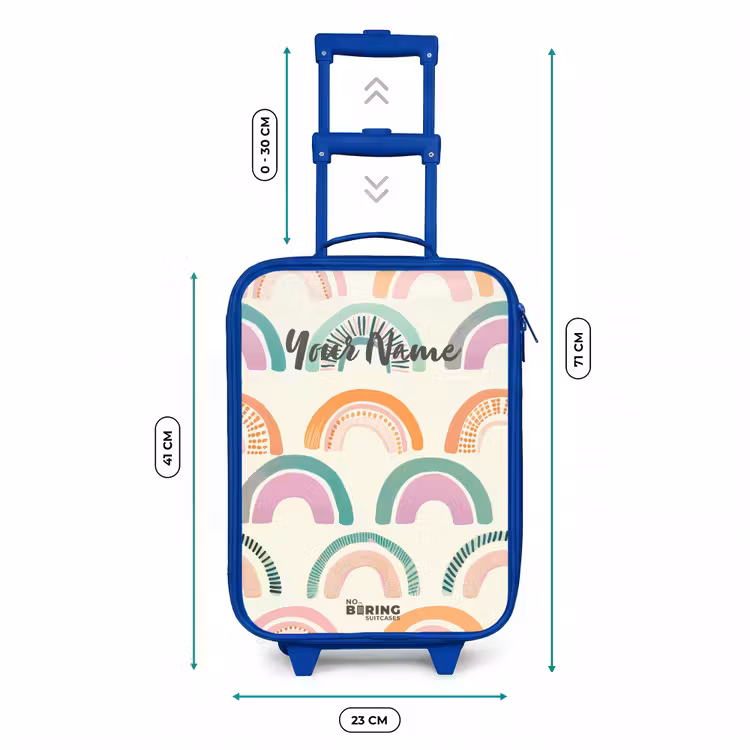 Regenbogen Kinderkoffer - Blauw klein -productfoto_formaten