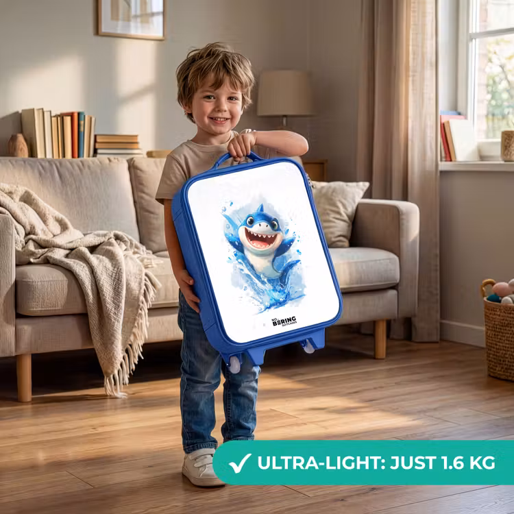 Haai - Tanden - Water Kinderkoffer - Blauw klein -sfeer2_EN