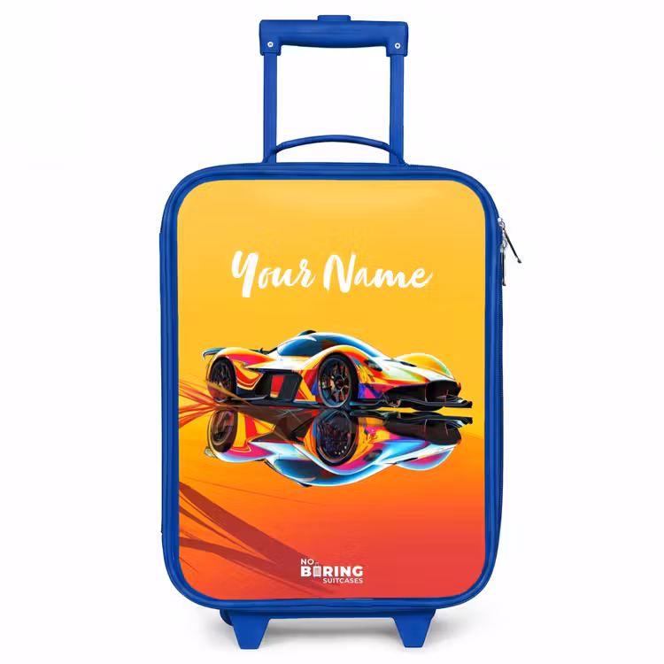 Sunbeam sprinter Kinderkoffer - Blauw klein -3d