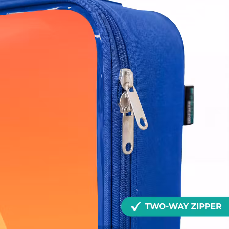 Sunny superhero Kinderkoffer - Blauw klein -rits_EN