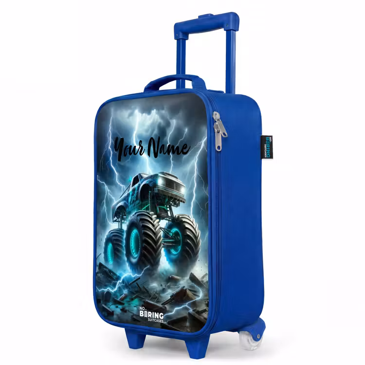 Thunder Wheels Kinderkoffer - Blauw klein -productfoto_schuin