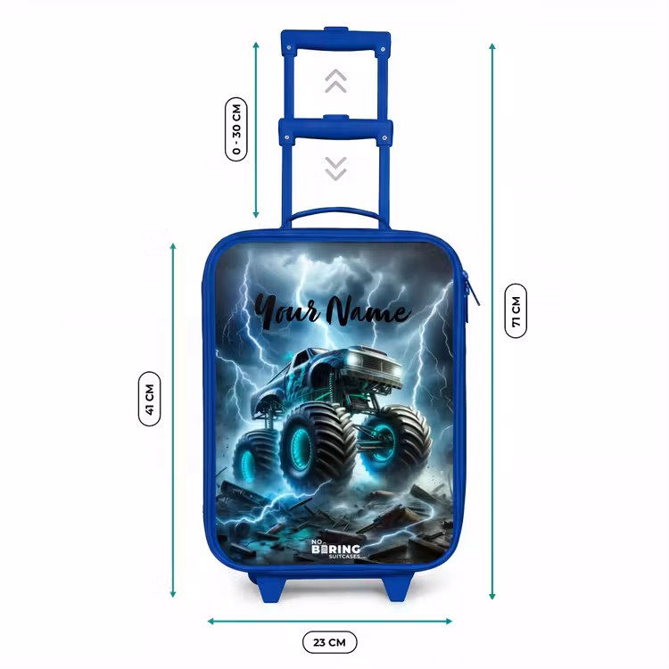 Thunder Wheels Kinderkoffer - Blauw klein -productfoto_formaten